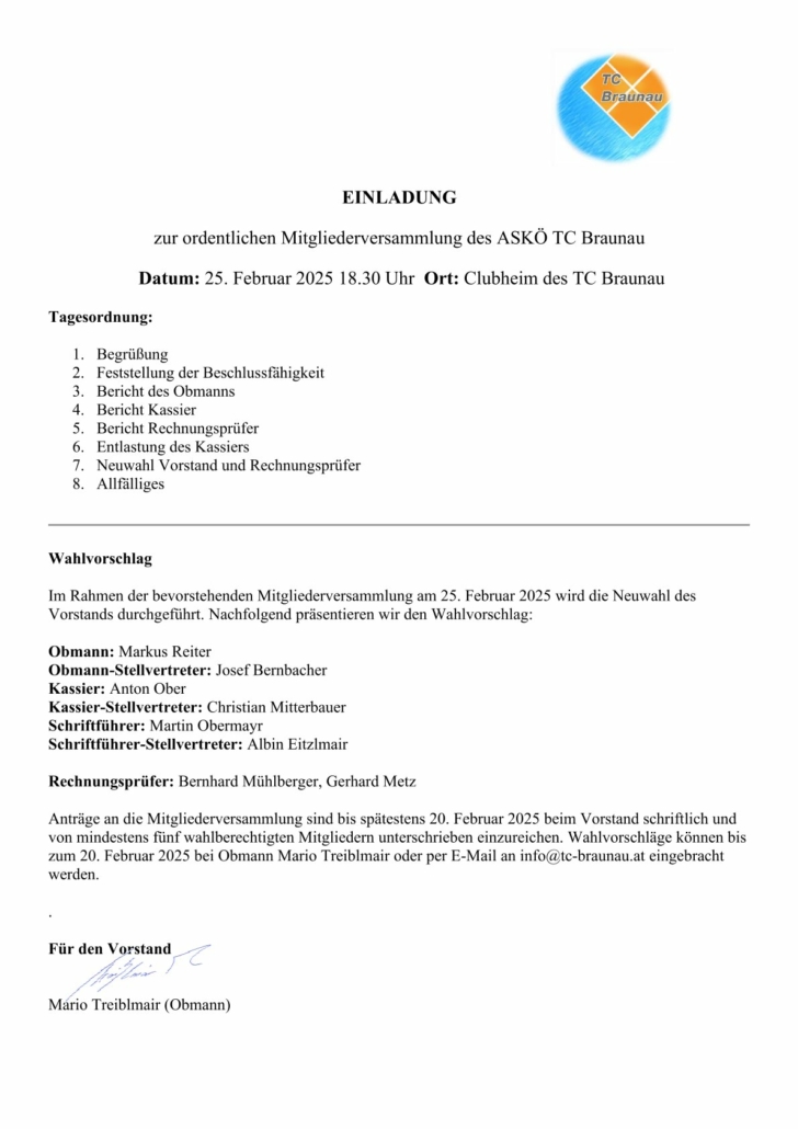 Mitgliederversammlung 2025